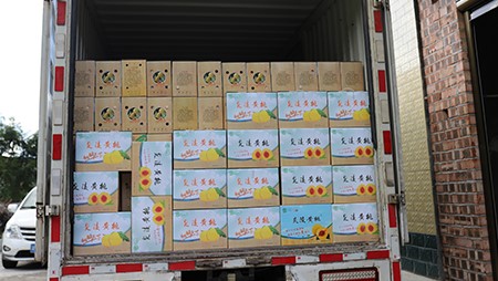 助銷黃桃社會扶貧，關愛員工(gōng)送高溫福利